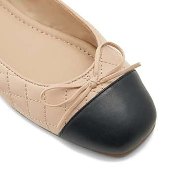 MOOMMO Women Cap Toe Ballet Flats - Chic & Comfortable