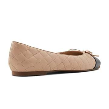 MOOMMO Women Cap Toe Ballet Flats - Chic & Comfortable