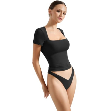 SUUKSESS Women Fitted Basic Tee Comfortable Styles