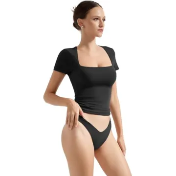 SUUKSESS Women Fitted Basic Tee Comfortable Styles