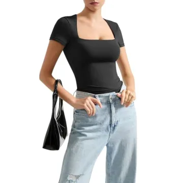 SUUKSESS Women Fitted Basic Tee Comfortable Styles