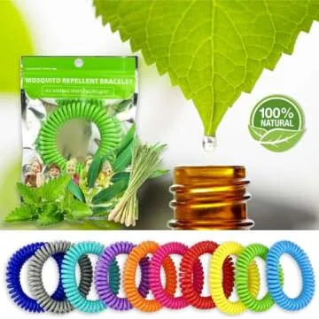 Mosquito Repellent Bracelets 30 Pack, Individually Wrapped Mosquito Repellent Bands with 60 Pcs Mosquito Repellent Stickers, DEET-Free Mosquito Wristbands Patches for Adults and Kids Indoor Outdoor
