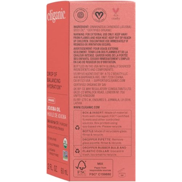 Cliganic Organic Jojoba Oil 100% Pure & Versatile 2oz