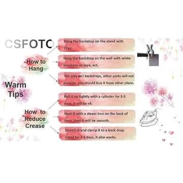 CSFOTO Vinyl Backdrop for Stunning Video Calls