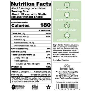 Fiddyment Farms 1 Lb. Chili Lime Pistachios