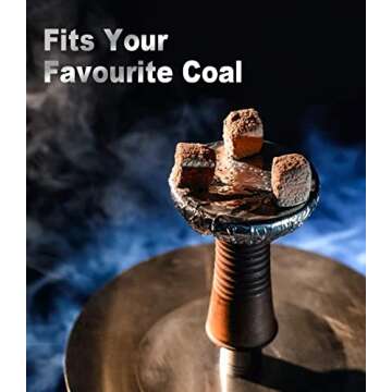 Wxplaystar Hookah Foil , 100Pcs Premium Pre Punched Hookah Aluminum Foil with Holes Heavy Duty Round Thickening Hookah Accessories，Hooka Shisha Foils 5.5 Inches 0.03mm, silver