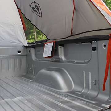Rightline Gear Mid-Size Short Truck 2 Person Bed Tent for Camping & Hiking, 5 Foot