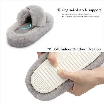 Chantomoo Cross Memory Foam Slippers - Cozy & Stylish