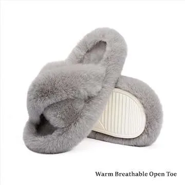 Chantomoo Cross Memory Foam Slippers - Cozy & Stylish