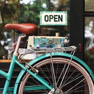 Putuo Decor Reversible Open Closed Sign for Home & Business