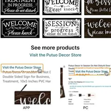 Putuo Decor Reversible Open Closed Sign for Home & Business