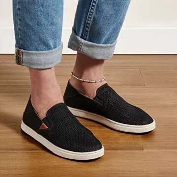 OLUKAI Pehuea Women's Slip On Sneakers, Casual Everyday Shoes, Drop-in Heel & Breathable Mesh, Lightweight & All-Day Comfort