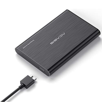 ACASIS 500GB USB3.0 2.5" Portable External Hard Drive for Desktop Laptop HDD Hard Disk (500GB, Black)