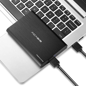ACASIS 500GB USB3.0 2.5" Portable External Hard Drive for Desktop Laptop HDD Hard Disk (500GB, Black)