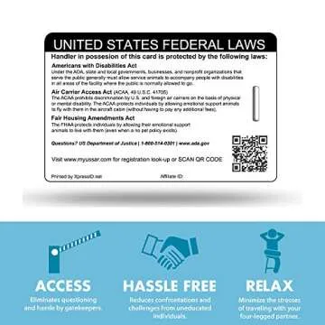 XpressID Custom Service Dog ID Card with Digital ID