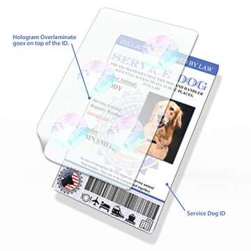 XpressID Custom Service Dog ID Card with Digital ID