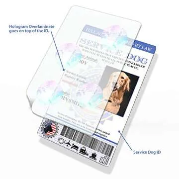 XpressID Custom Service Dog ID Card with Digital ID