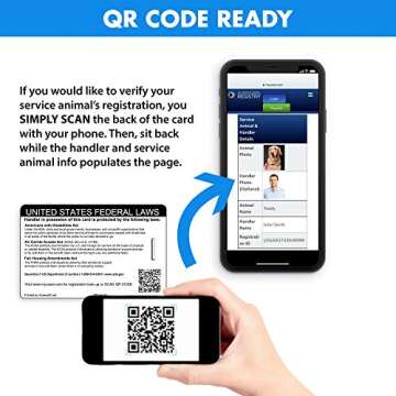 XpressID Custom Service Dog ID Card with Digital ID