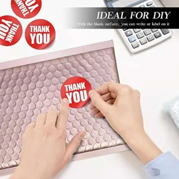 Fuxury Rose Gold Bubble Mailers 6x10 "25 Pack, Strong Adhesion Metallic Bubble Envelopes,Waterproof Padded Envelopes,Durable Padded Mailers，Super Cute Packing for Jewelry, Makeup Supplies，Bulk #0