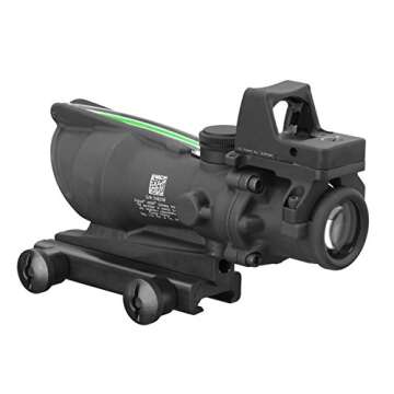Trijicon 4x32mm ACOG Dual Illumination Green Chevron .223 Reticle 3.25 MOA RMR Sight TA51 Mount Black Optics
