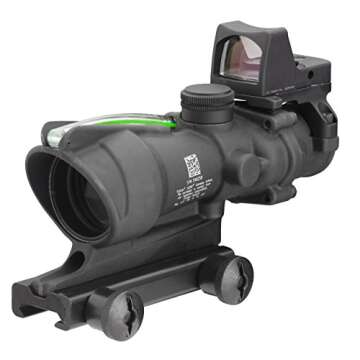 Trijicon 4x32mm ACOG Dual Illumination Green Chevron .223 Reticle 3.25 MOA RMR Sight TA51 Mount Black Optics