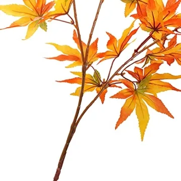 Miayon Autumn Maple Leaf Branches for Home Decor