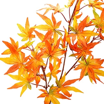 Miayon Autumn Maple Leaf Branches for Home Decor