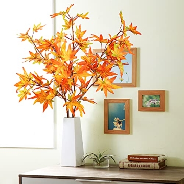 Miayon Autumn Maple Leaf Branches for Home Decor