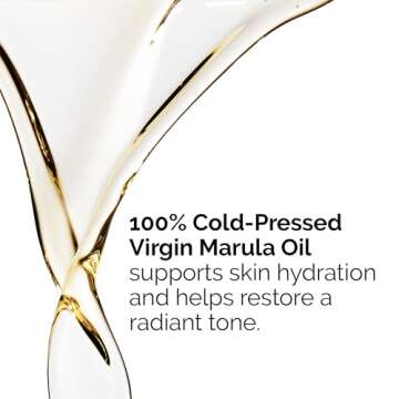 The Ordinary 100% Cold-Pressed Virgin Marula Oil, Antioxidant-Rich, Unrefined Oil for Radiant Skin, 1 Fl Oz