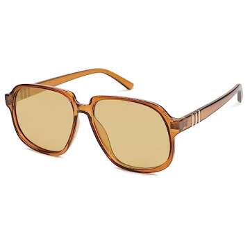 SOJOS Retro Vintage Square Polarized Sunglasses for All