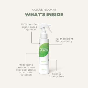 Grow Fragrance Bamboo Air Freshener Spray - Eco-Friendly