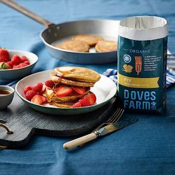 Doves Farm Organic Rye Wholemeal Flour | High Fiber Baking Flour