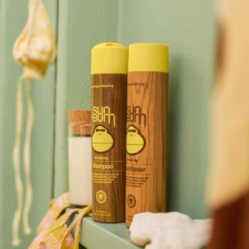 Sun Bum Revitalizing Conditioner| Smoothing and Shine Enhancing |Paraben Free, Gluten Free, Vegan, UV Protection | Daily Conditioner for All Hair Types | 10 oz bottle