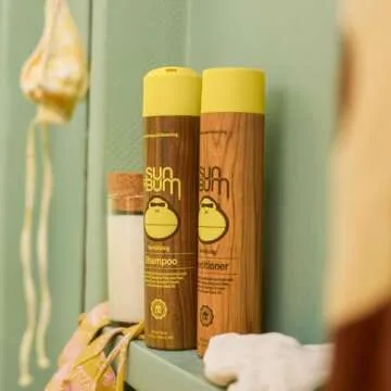 Sun Bum Revitalizing Conditioner| Smoothing and Shine Enhancing |Paraben Free, Gluten Free, Vegan, UV Protection | Daily Conditioner for All Hair Types | 10 oz bottle