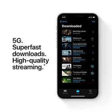 Apple iPhone 12 Pro (128GB, Silver) [Locked] + Carrier Subscription