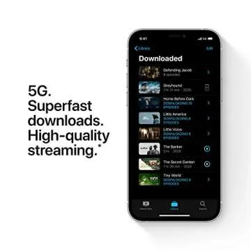 Apple iPhone 12 Pro (128GB, Silver) [Locked] + Carrier Subscription