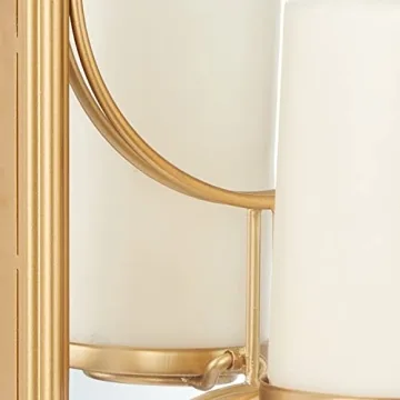 CosmoLiving Metal Geometric Candle Wall Sconce in Gold