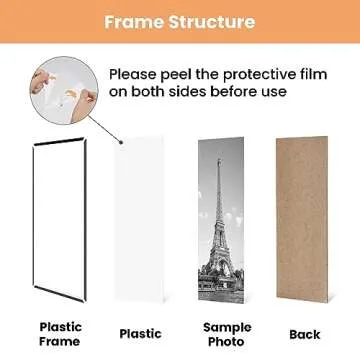 upsimples 18x24 Picture Frame Black 3 Pack, Scratch-Proof Poster Frames 18 x 24 for Photo Gallery - Slide-In Strips, Horizontal or Vertical Wall Mounting