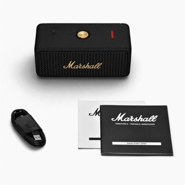 Marshall Emberton II Bluetooth Speaker - Black & Brass