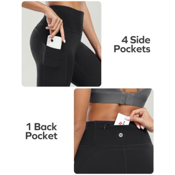 Ewedoos Yoga Pants Women High Waisted Workout Leggings with Pockets