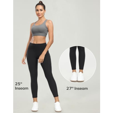 Ewedoos Yoga Pants Women High Waisted Workout Leggings with Pockets