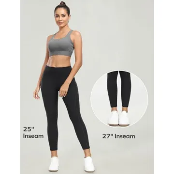 Ewedoos Yoga Pants Women High Waisted Workout Leggings with Pockets