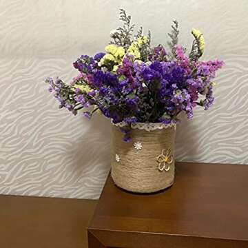 FUNNYARD Natural Jute Twine 2 PackX328 Feet 2mm 3ply Arts and Crafts Jute Rope Industrial Packing Materials Wrapping String for Gifts, DIY Crafts,Decoration,Gift Wrapping, Gardening Applications