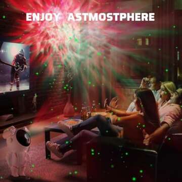Kathluce Galaxy Projector: Astronaut Night Light for Rooms