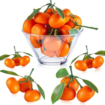 Realistic Artificial Mini Oranges for Home Decor