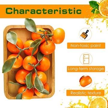 Realistic Artificial Mini Oranges for Home Decor