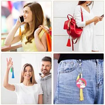 Flasoo 100 Silk Tassels for Crafts - Jewelry Making Essentials