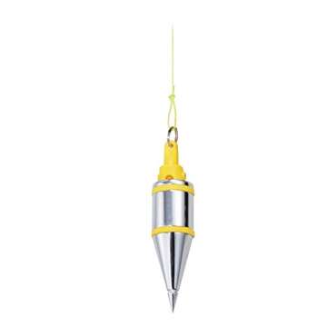 TAJIMA Plumb Bob Setter - 14 oz (400g) Magnetic Plumb-Rite with 14.5 ft Auto Recoil Cord & Quick-Stabilizing Bob - PZB-400GP