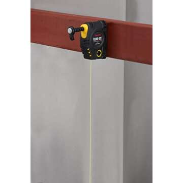 TAJIMA Plumb Bob Setter - 14 oz (400g) Magnetic Plumb-Rite with 14.5 ft Auto Recoil Cord & Quick-Stabilizing Bob - PZB-400GP