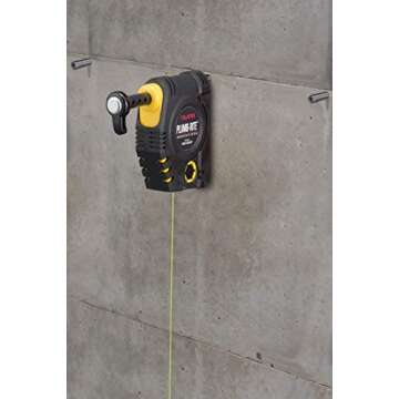 TAJIMA Plumb Bob Setter - 14 oz (400g) Magnetic Plumb-Rite with 14.5 ft Auto Recoil Cord & Quick-Stabilizing Bob - PZB-400GP